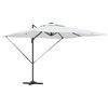 vidaXL Parasol Sand 286 x 285 x 270 cm Aluminium