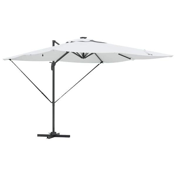 vidaXL Parasol Sand 286 x 285 x 270 cm Aluminium