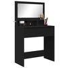 vidaXL Bedroom Dressing Tables with Drawer Black 80 x 39.6 x 135 cm