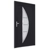 vidaXL Front Door Anthracite 108x200 cm PVC
