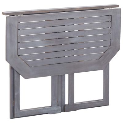 vidaXL Folding Balcony Table 90x50x74 cm Solid Acacia Wood
