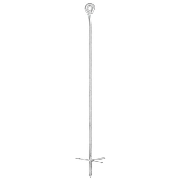 vidaXL Earth Anchors 10 pcs 10x60 cm Galvanised Metal