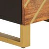 vidaXL Highboard Brown and Black 40x33.5x110 cm Solid Wood Mango