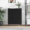 vidaXL Sideboard Black 69.5x34x90 cm Engineered Wood