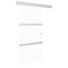 vidaXL Sliding Door ESG Glass and Aluminium 102.5x212 cm Silver