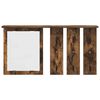 vidaXL Wall-Mounted Coat Rack with Shelf Smoked oak 85 x 10 x 45 cm