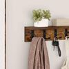 vidaXL Wall-Mounted Coat Rack Smoked Oak 40 x 10.5 x 10.5 cm