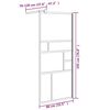 vidaXL Walk-in Shower Wall 80x195 cm ESG Glass White