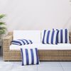 vidaXL Throw Pillows 4 pcs Blue&White Stripe 60x60 cm Fabric