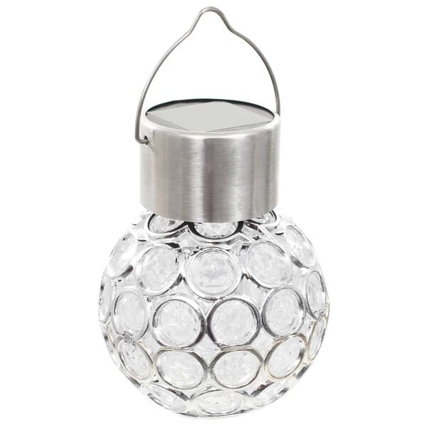 vidaXL Hanging Solar Lamps 8 pcs LED Lights RGB