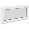 vidaXL Basement Window "RISOR" 120x60 cm Tilt&Turn DIN Right White