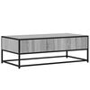 vidaXL Coffee Table Grey Sonoma 100x50x35 cm Engineered Wood and Metal