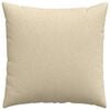 vidaXL Sofa Pillows 2 pcs Cream 80 x 80 cm Fabric