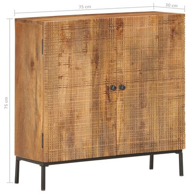 vidaXL Sideboard 75x30x75 cm Solid Mango Wood