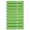 vidaXL Towels 10 pcs "FROGN" Apple Green 100x200 cm 100% Cotton