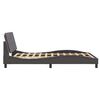vidaXL Bed Frame without Mattress "Zadar" Grey 140x200 cm Faux Leather