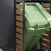 vidaXL Wheelie Bin Storage for 6 Bins Anthracite 408 x 77.5 x 121.5 cm