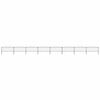 vidaXL Garden Fence with Spear Top Steel 1339x75 cm Black