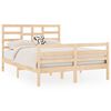 vidaXL Bed Frame without Mattress Solid Wood 140x190 cm