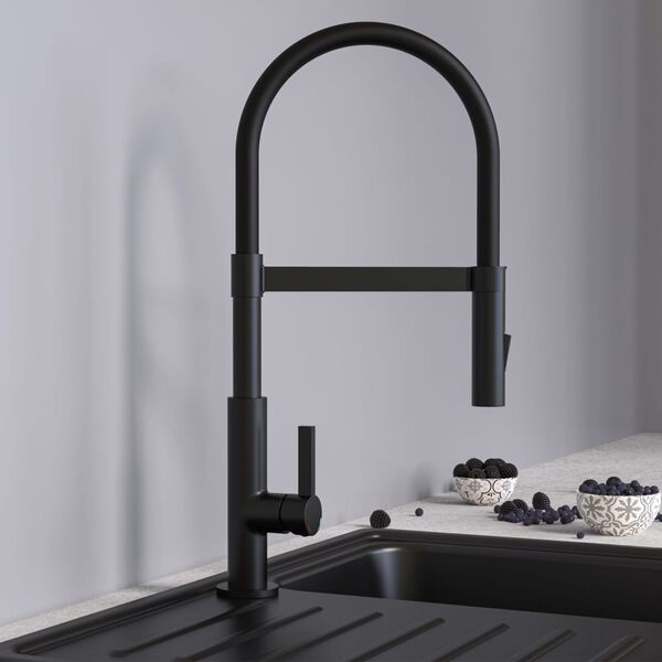 SCH&Uuml;TTE Sink Mixer MIAMI Black Matt