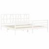 vidaXL Bed Frame without Mattress White 200x200 cm Solid Wood