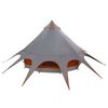 vidaXL Teepee Tent with Roof Grey and Orange 312 x 312 x 197 cm