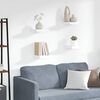 vidaXL Floating Wall Shelves 4 pcs White 23x23.5x3.8 cm MDF