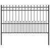 vidaXL Spike Ring Fence HORST Black