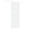 vidaXL Sliding Door 78 x 202 cm Engineered Wood White