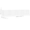vidaXL CD Wall Shelf White 100x18x18 cm Engineered Wood