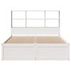 vidaXL Bed Frame without Mattress White 120x200 cm Solid Wood Pine