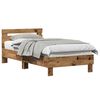 vidaXL Bed Frame Old Wood 193 x 95 x 88 cm Engineered Wood