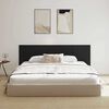 vidaXL Bed Headboard Black Oak 240 x 1.5 x 80.5 cm Engineered Wood