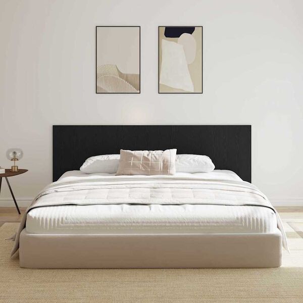 vidaXL Bed Headboard Black Oak 240 x 1.5 x 80.5 cm Engineered Wood