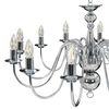 vidaXL Chandelier Silver 12 x E14 Bulbs