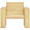 vidaXL 3 Piece Garden Lounge Set Impregnated Solid Wood Pine