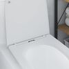 vidaXL Toilet Seat White 47 x 36 x 3.4 cm Duroplast