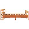 vidaXL Bed Frame without Mattress Wax Brown 140x190 cm Solid Wood Pine