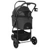 vidaXL Folding Pet Stroller Black 78 x 54 x 101 cm 600D Oxford fabric