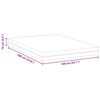 vidaXL Mattress White and Grey 140 x 190 cm Memory Foam