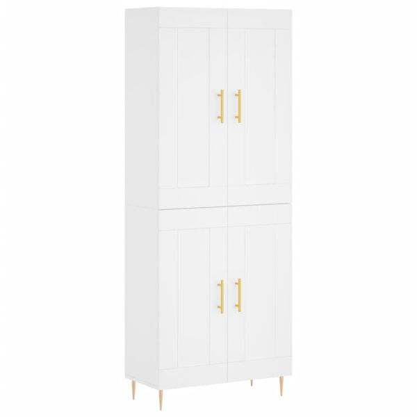vidaXL Highboard White 69.5x34x180 cm Engineered Wood