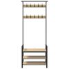 vidaXL Coat Rack Other Sonoma oak 75 x 34 x 184 cm Engineered wood