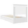 vidaXL Storage Bed with Headboard White 90 x 200 cm Engineered Wood
