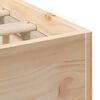 vidaXL Floor Bed Frame with Storage Brown 140 x 190 cm Solid pine wood