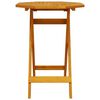 vidaXL Folding Garden Table Ø60x75 cm Solid Wood Acacia