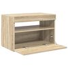 vidaXL TV Cabinet with LED Lights Sonoma Oak 60x35x40 cm