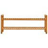vidaXL Shoe Rack with 2 Shelves 100x27x40 cm Solid Oak Wood