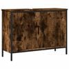 vidaXL Bathroom Sink Cabinet Smoked Oak 80x30x60 cm Engineered Wood