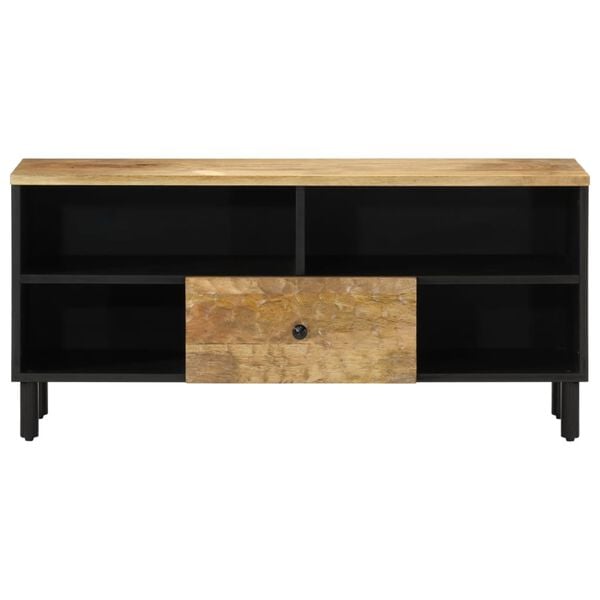 vidaXL TV Cabinet 100x33x46 cm Solid Wood Mango
