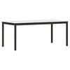 vidaXL Dining Table White 180 x 90 x 75 cm Solid Pine Wood